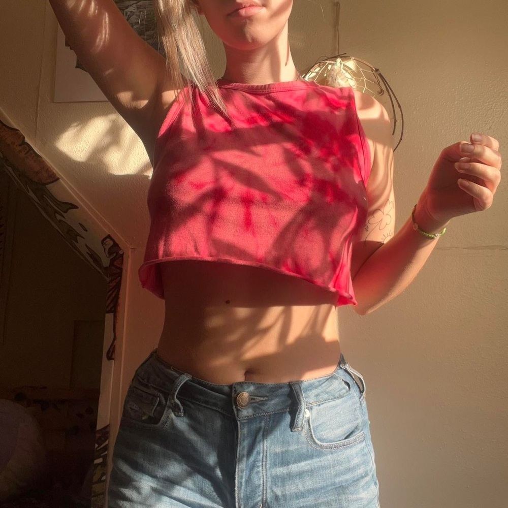 Handmade tie dye crop